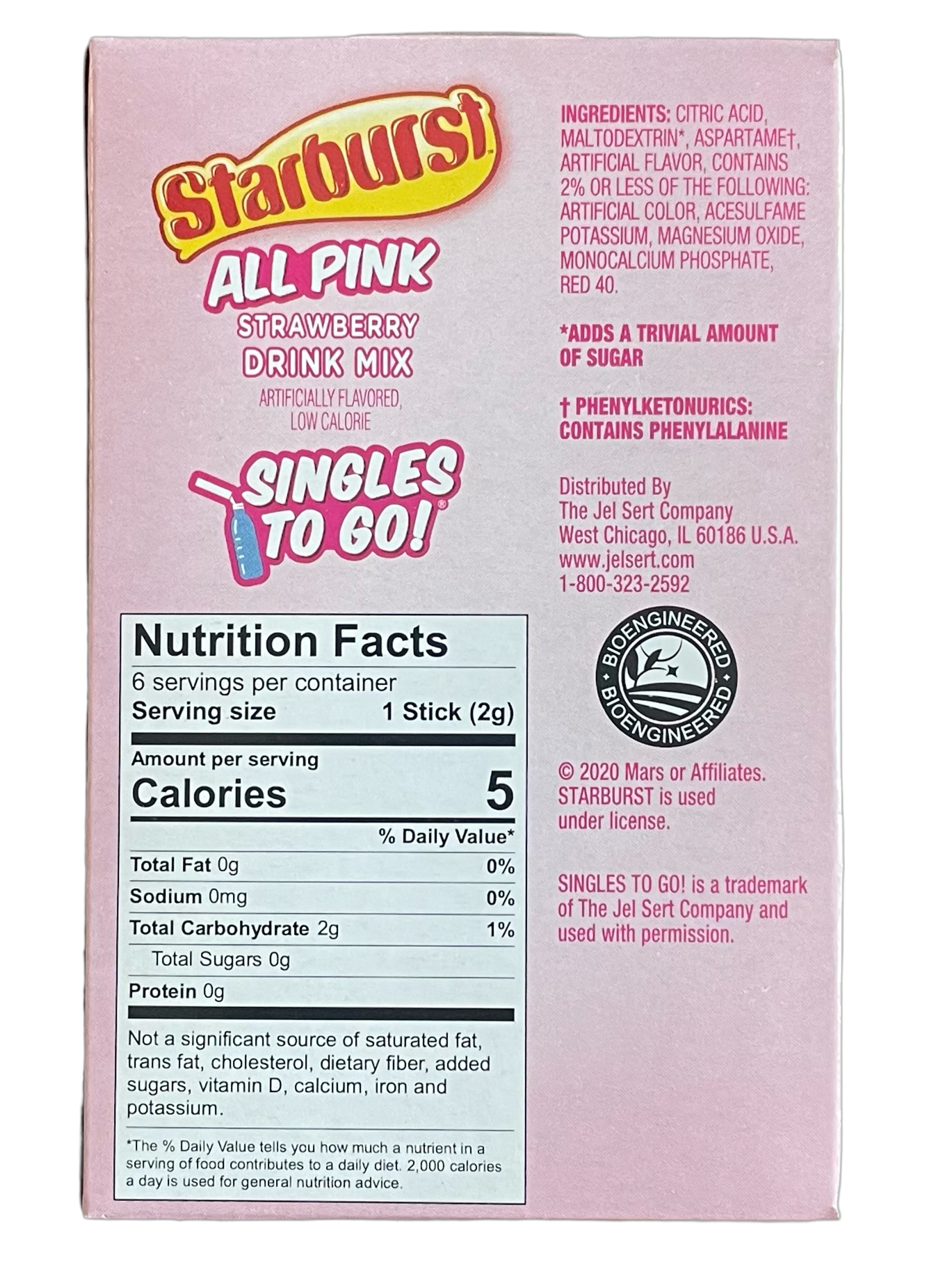 DRINK MIX - STARBUST ALL PINK