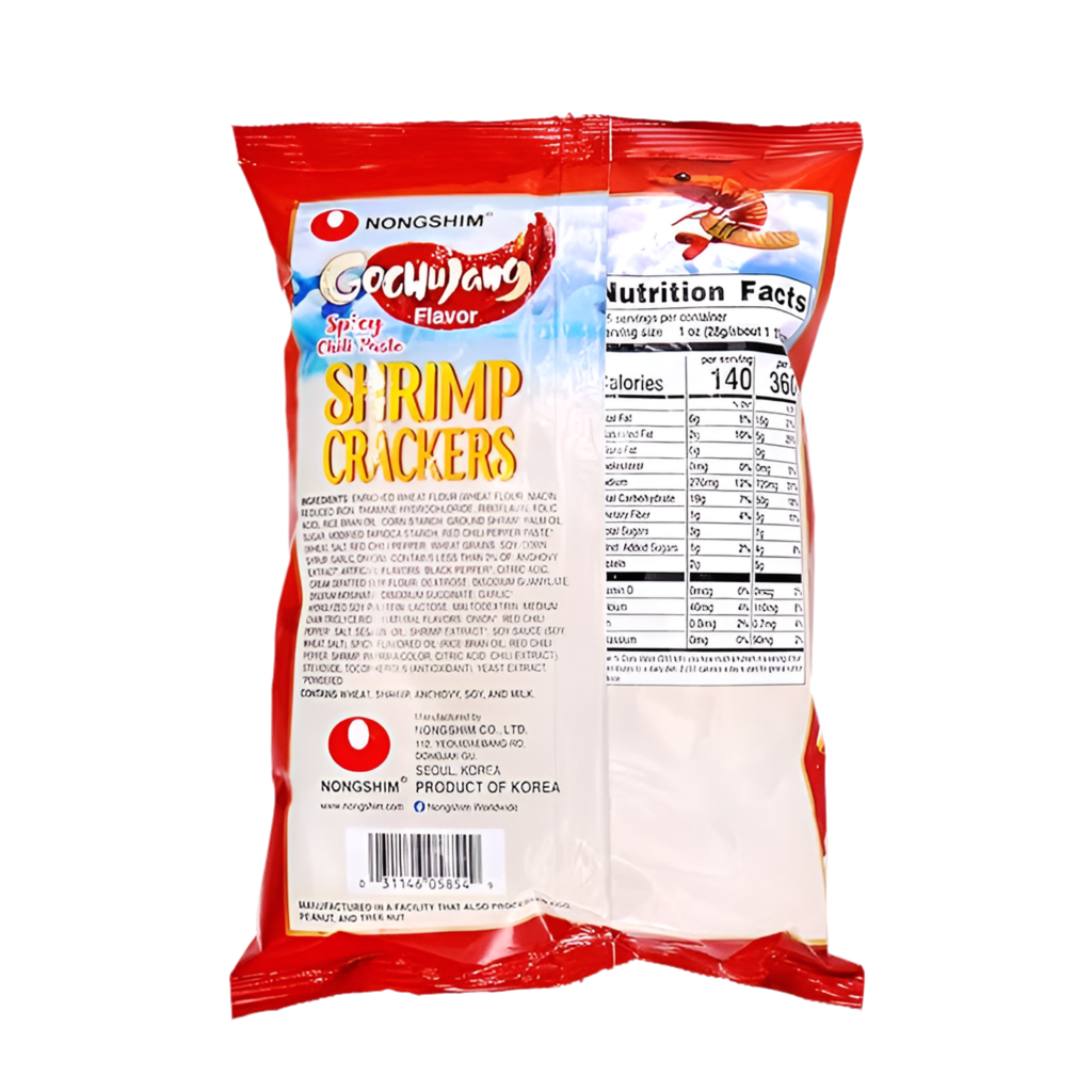 NONGSHIM SHRIMP CRACKERS SPICY CHILI PASTE 75g