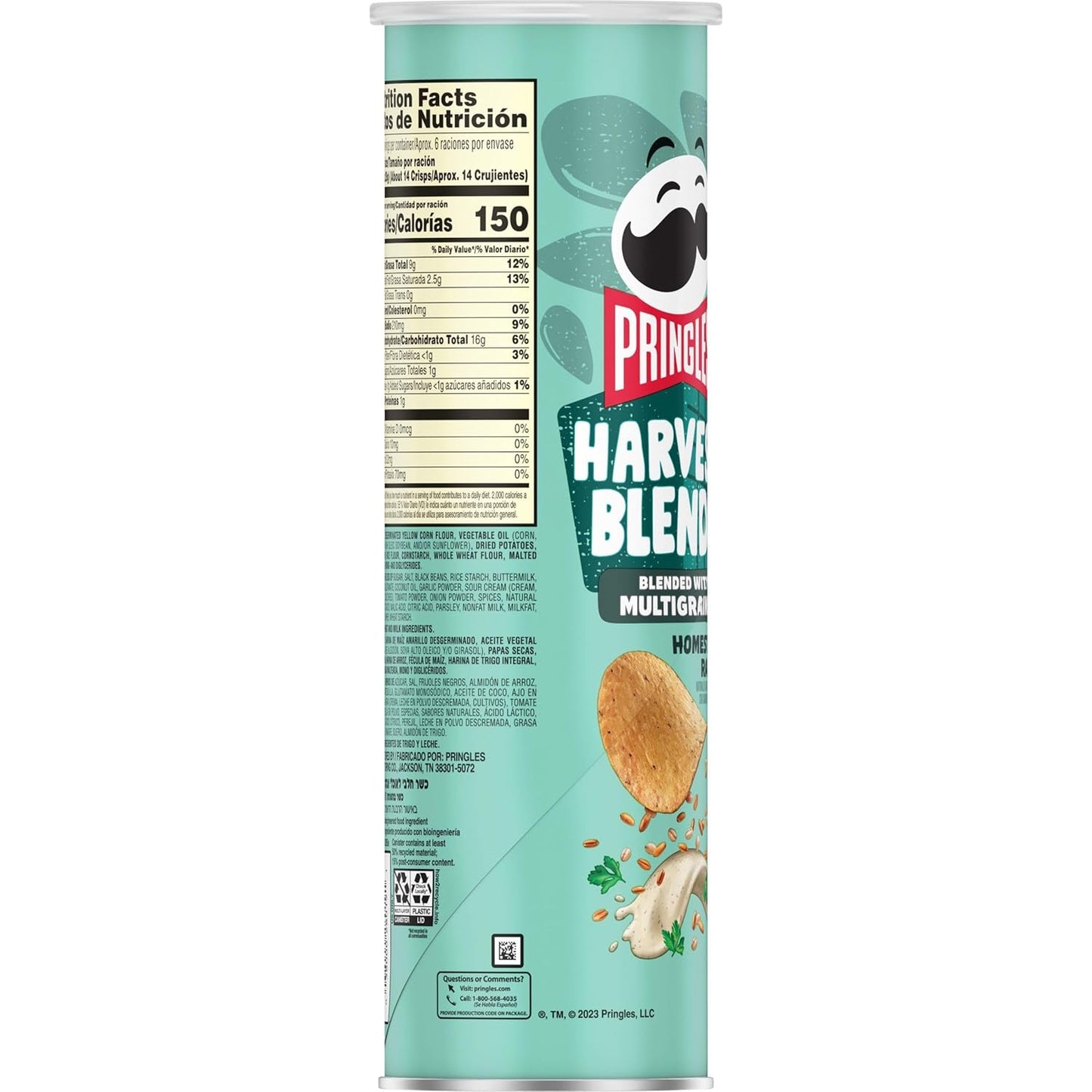 Pringles Harvest Blends Homestyle Ranch 158g