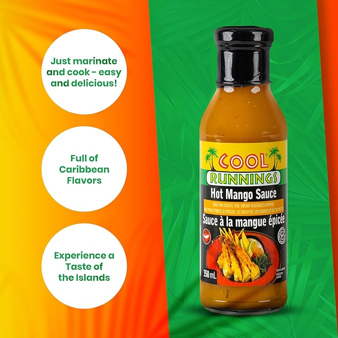 Cool Runnings Hot Mango Sauce 350mL