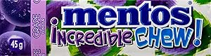 Mentos Incredible Chew Grape 45g