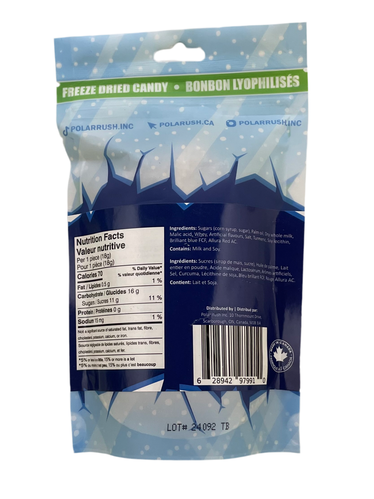 FREEZE DRIED POLAR RUSH CARAMEL APPLE LOLLICRUNCH