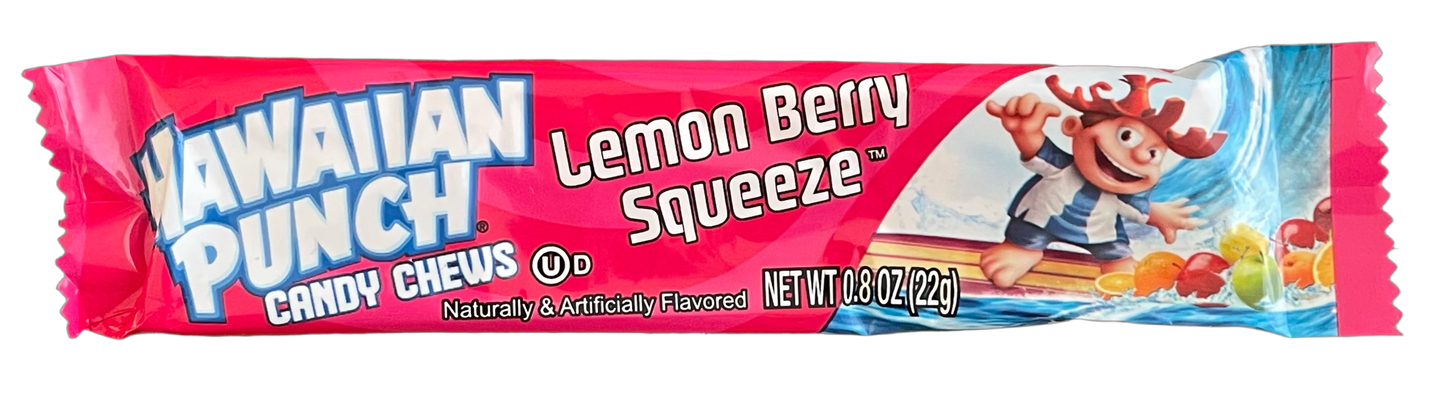 HAWAIIAN PUNCH CANDY CHEWS LEMON BERRY SQUEEZE