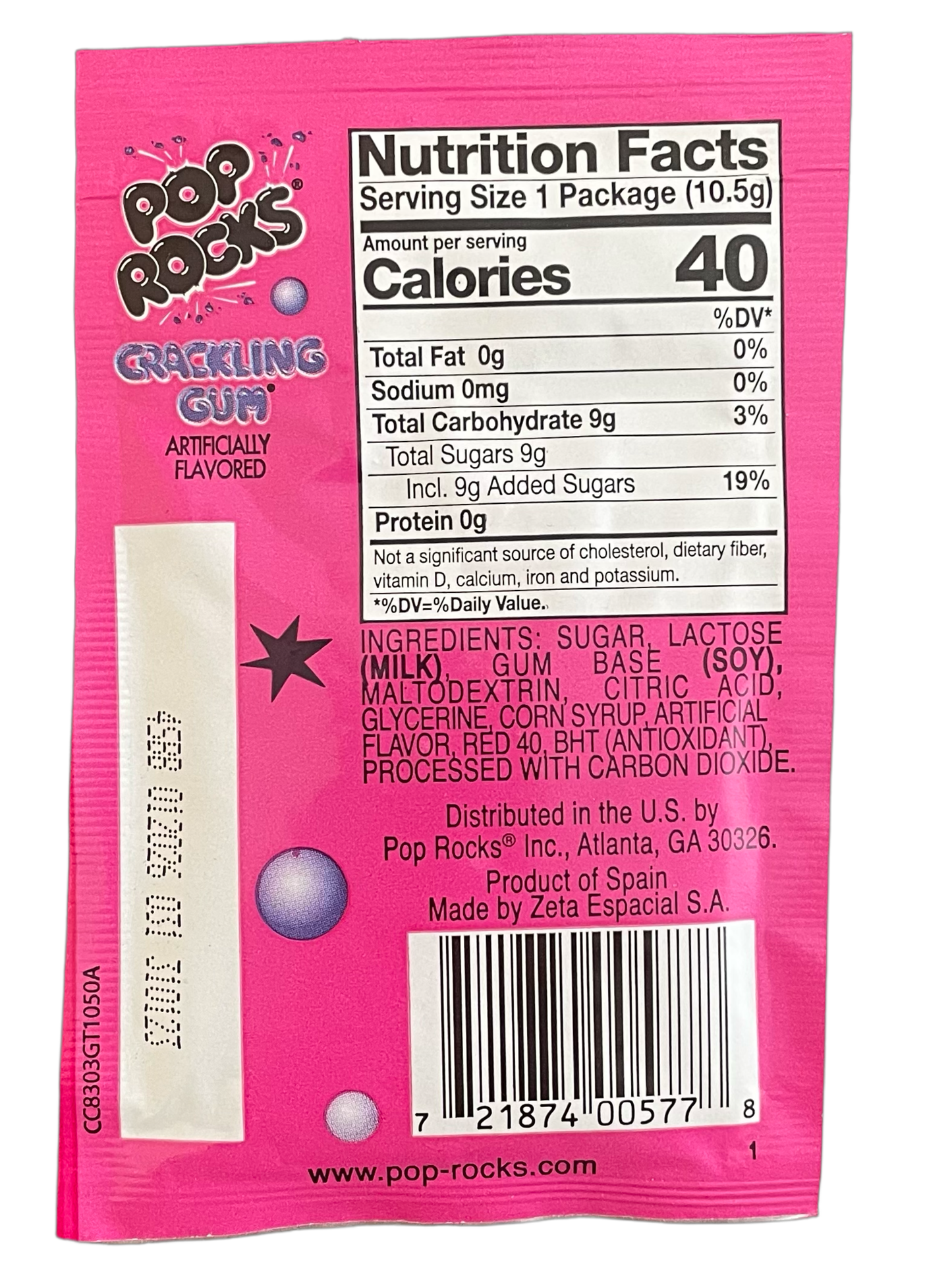POP ROCKS BUBBLE GUM