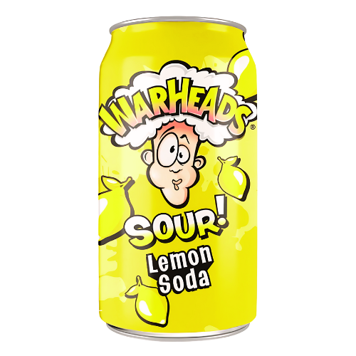 WARHEADS SOUR LEMON SODA 355mL