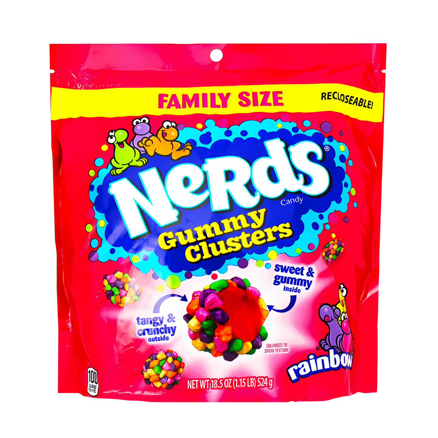 Nerds Gummy Clusters Rainbow Family Size 524g