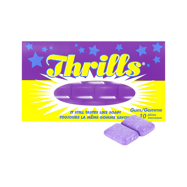 Thrills Gum – Chewing-gum à la saveur unique de fleurs (14g)