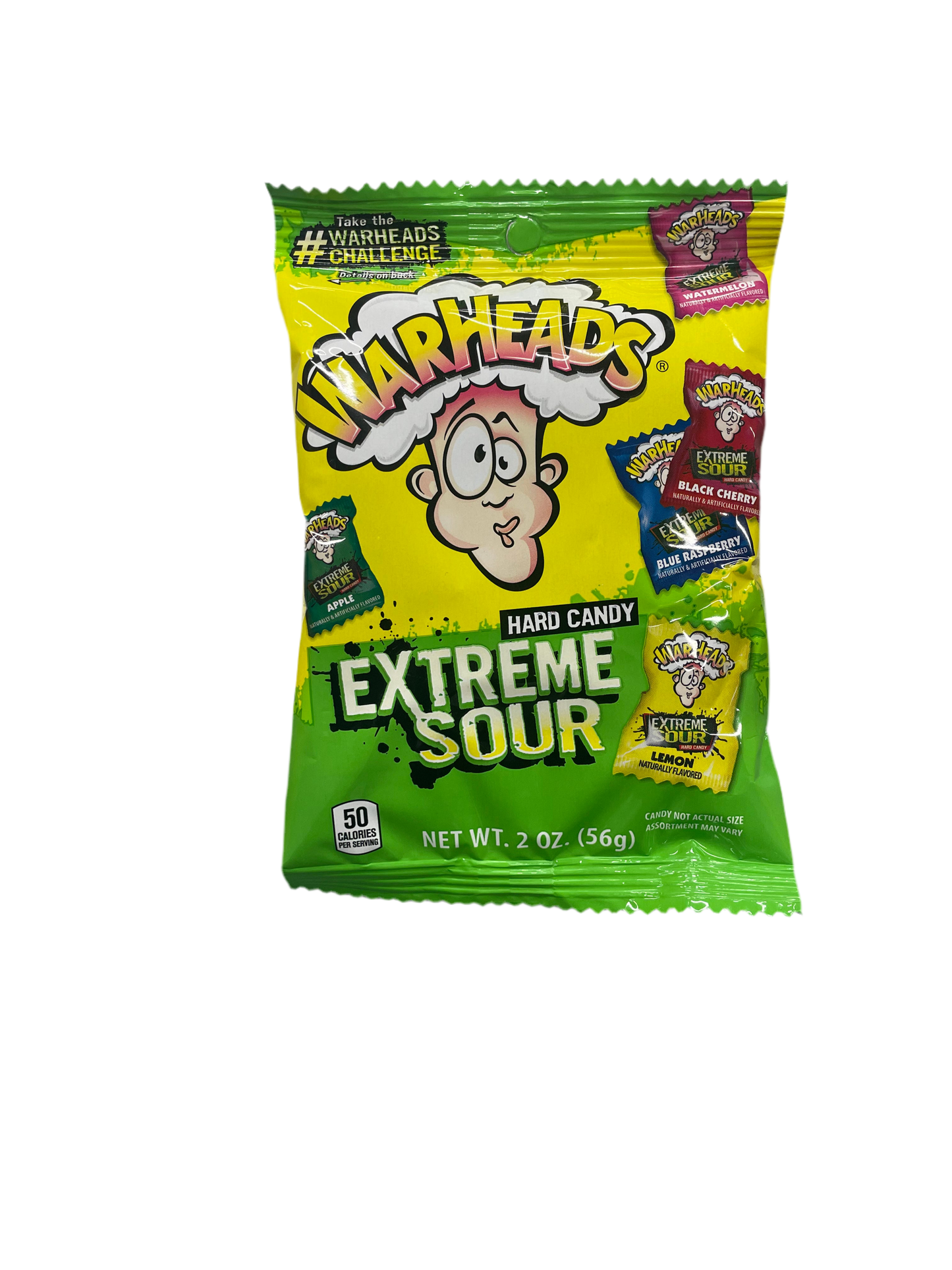 WARHEADS HARD CANDY EXTREME SOUR 2oz