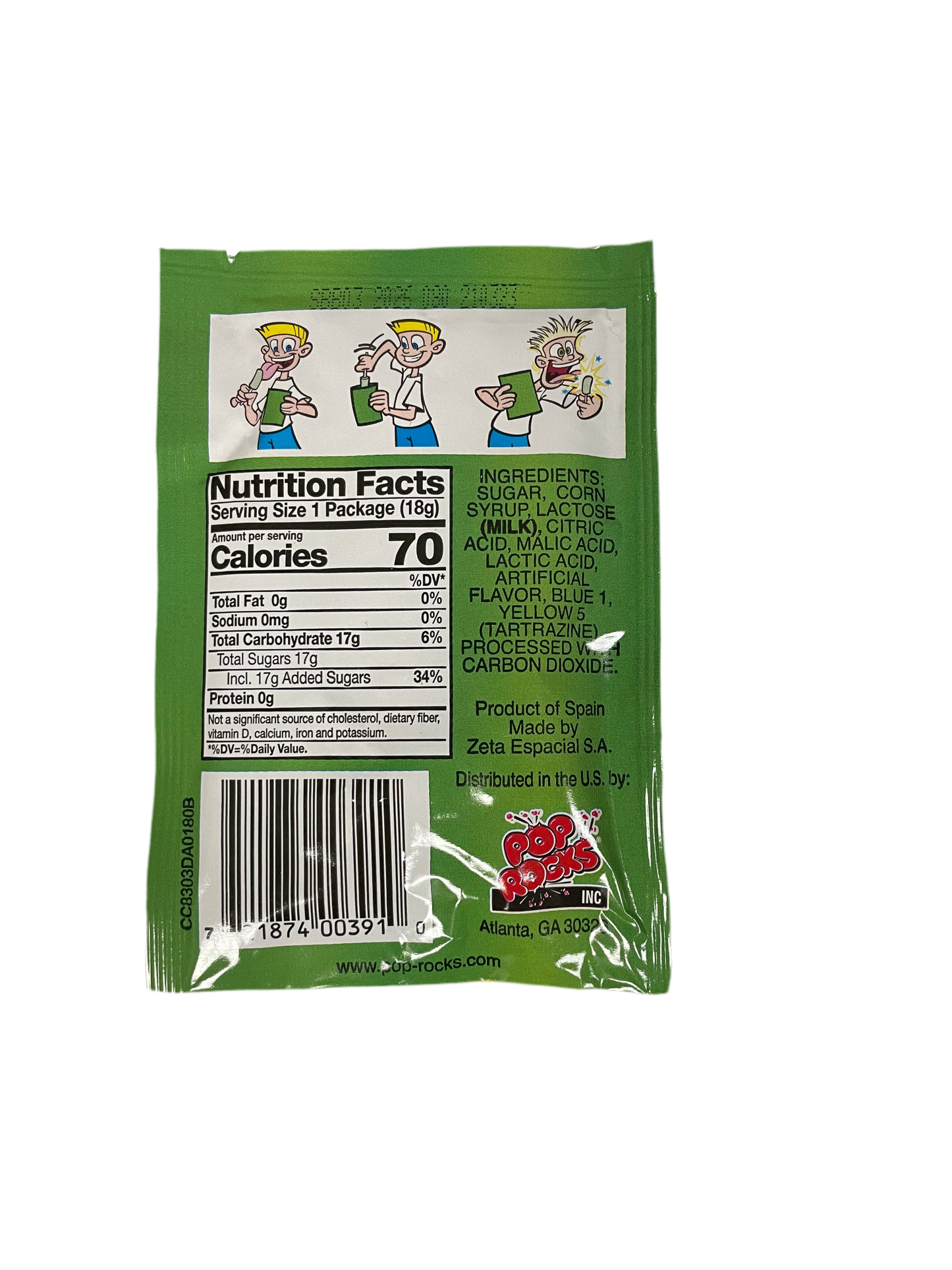 POP ROCKS DIPS SOUR APPLE 18g