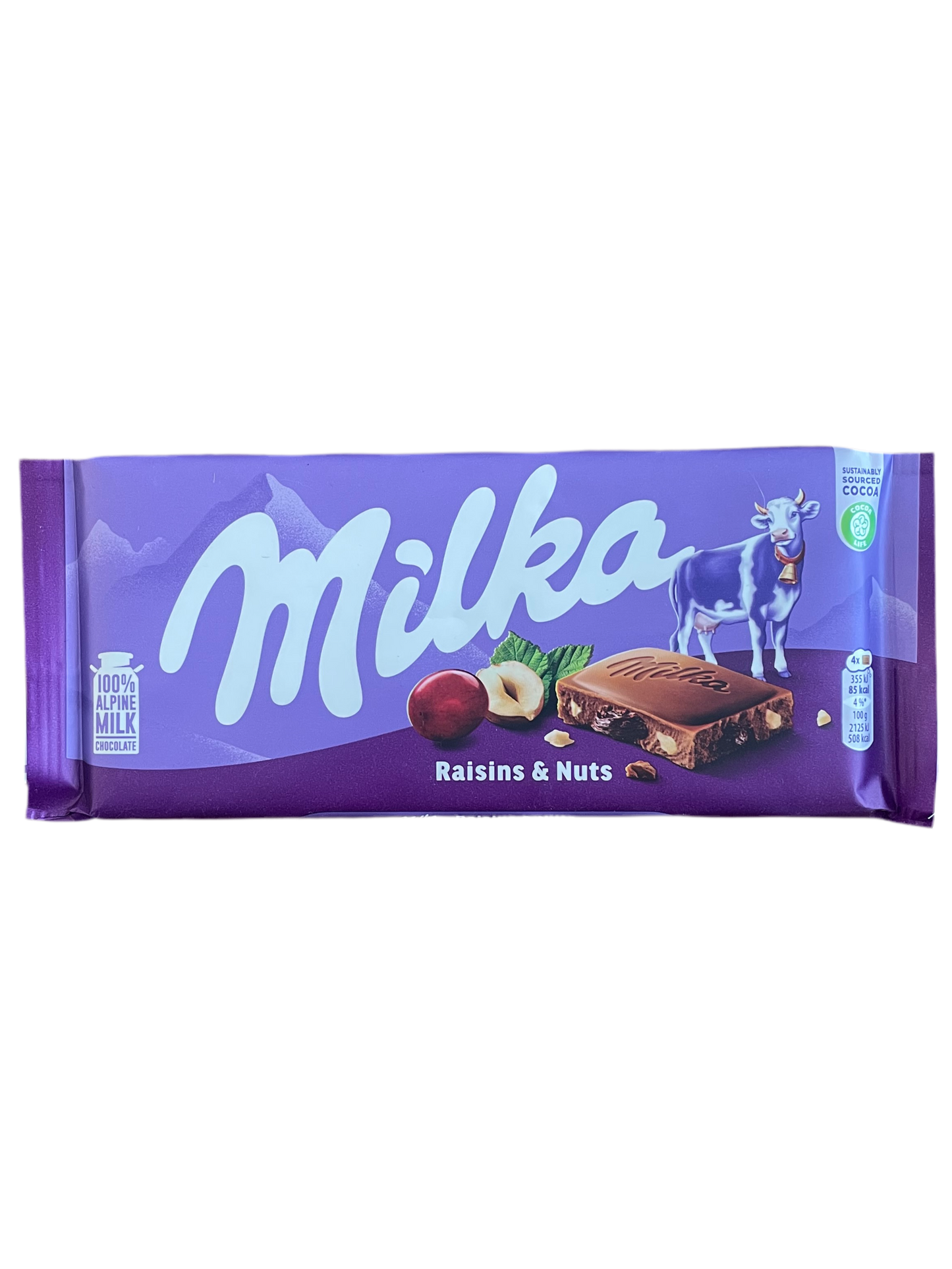 MILKA RAISINS & NUTS 100g