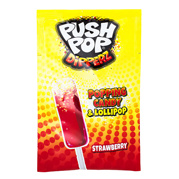 Push Pop Dipperz Strawberry – Bonbon trempable à la fraise (12g)