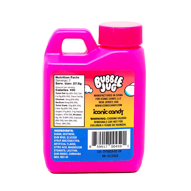 Bubble Jug Tropical Fruit Bubble Gum 55g