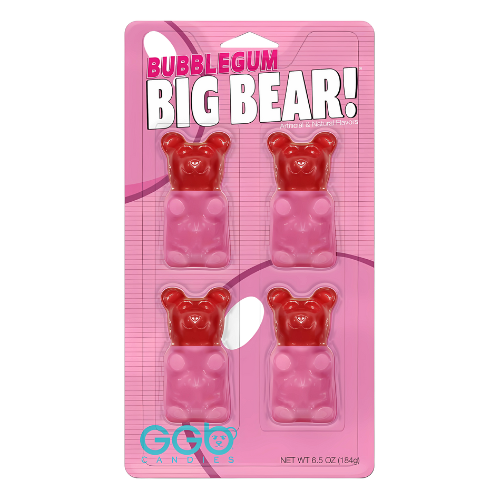 Giant Gummy Bear Bubble Gum 184g