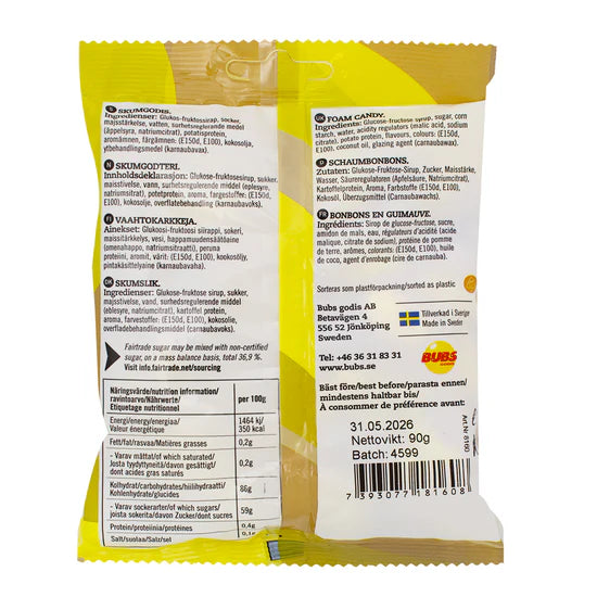 Bubs Goody Oval Bnana & Toffee 90g