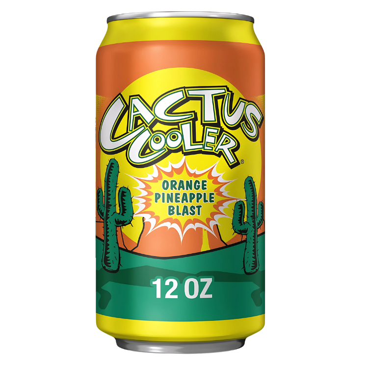 Cactus Cooler Orange Pineapple Soda 355mL – Soda orange & ananas rafraîchissant