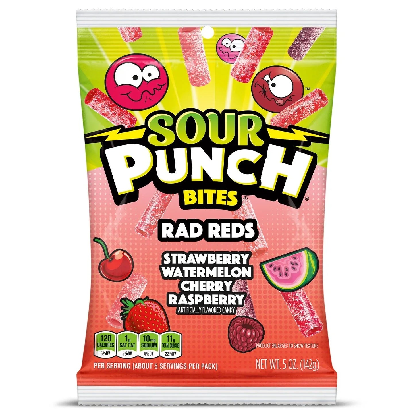 Sour Punch Bites Rad Reds 142g