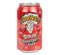 Warheads Sour Black Cherry Soda 355mL