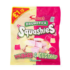 Squashies Rhubarb & Custard 120g