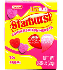 Starburst Conversation Hearts 25g