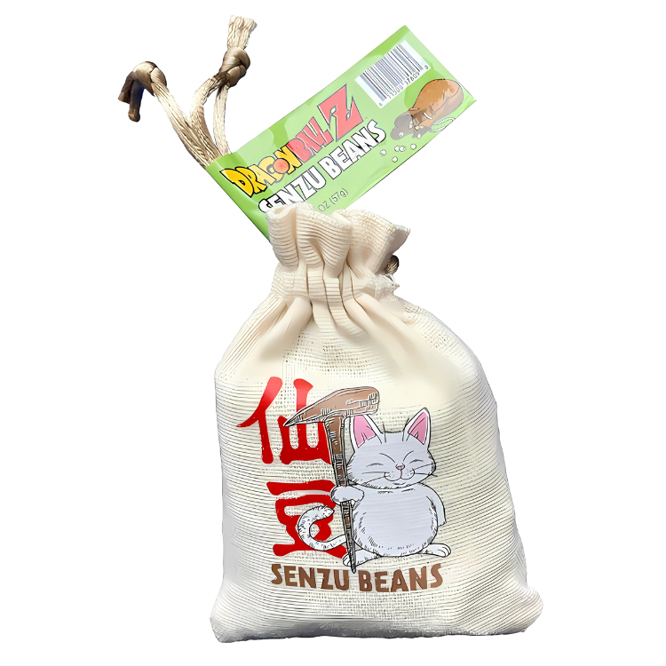 Senzu Beans Cloth Bag 57g – Friandises inspirées des haricots Senzu de Dragon Ball