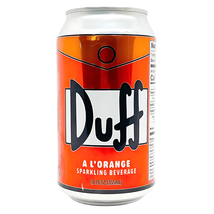 Duff À L'Orange 355mL – Boisson pétillante à l’orange