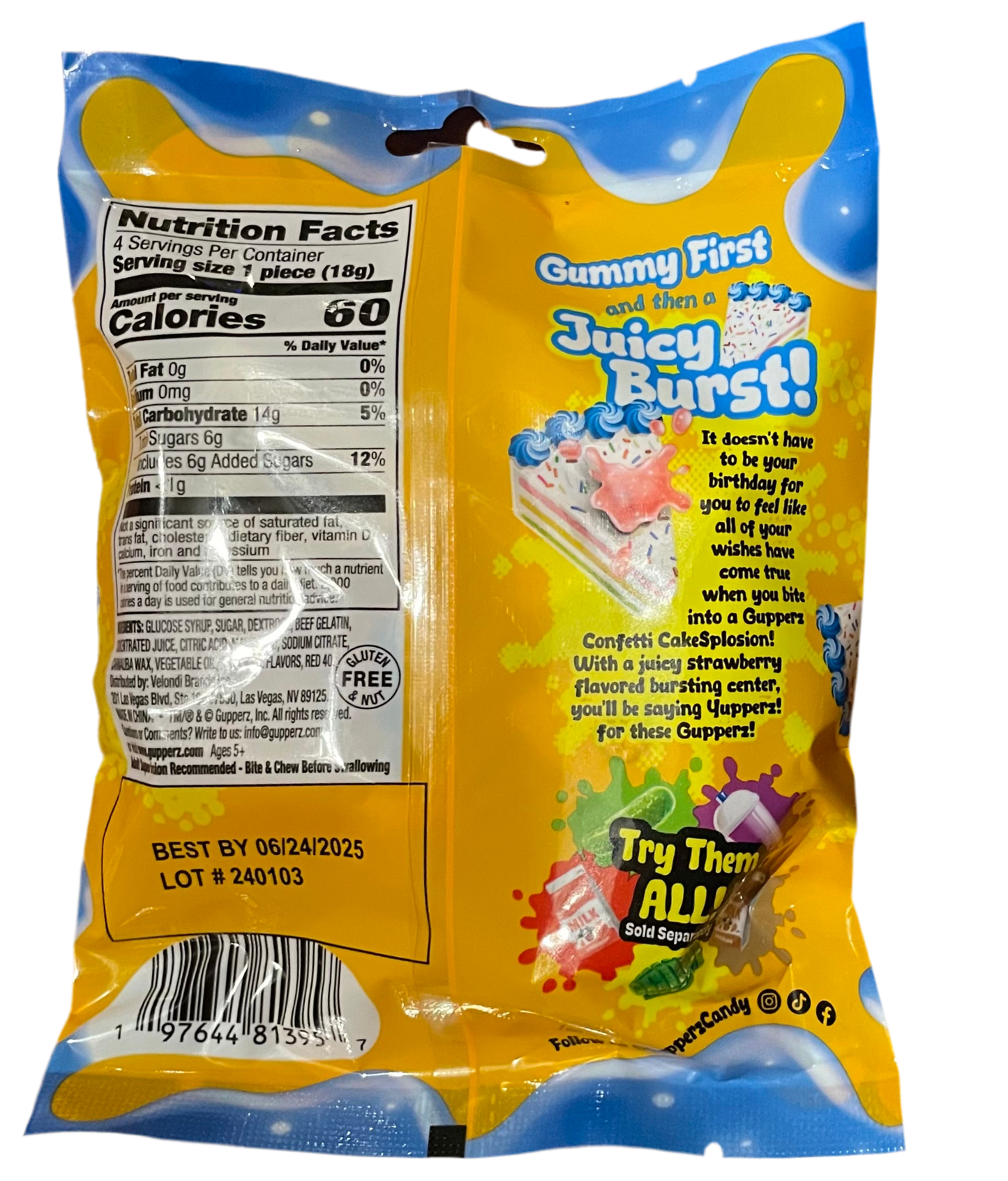 Gupperz Confetti Cakesplosion 72g