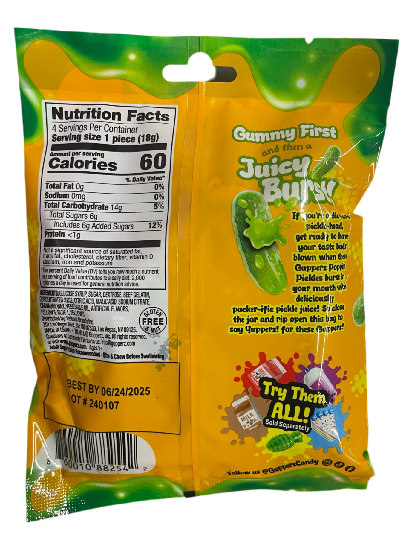 Gupperz Gummy Liquid Pickles 72g