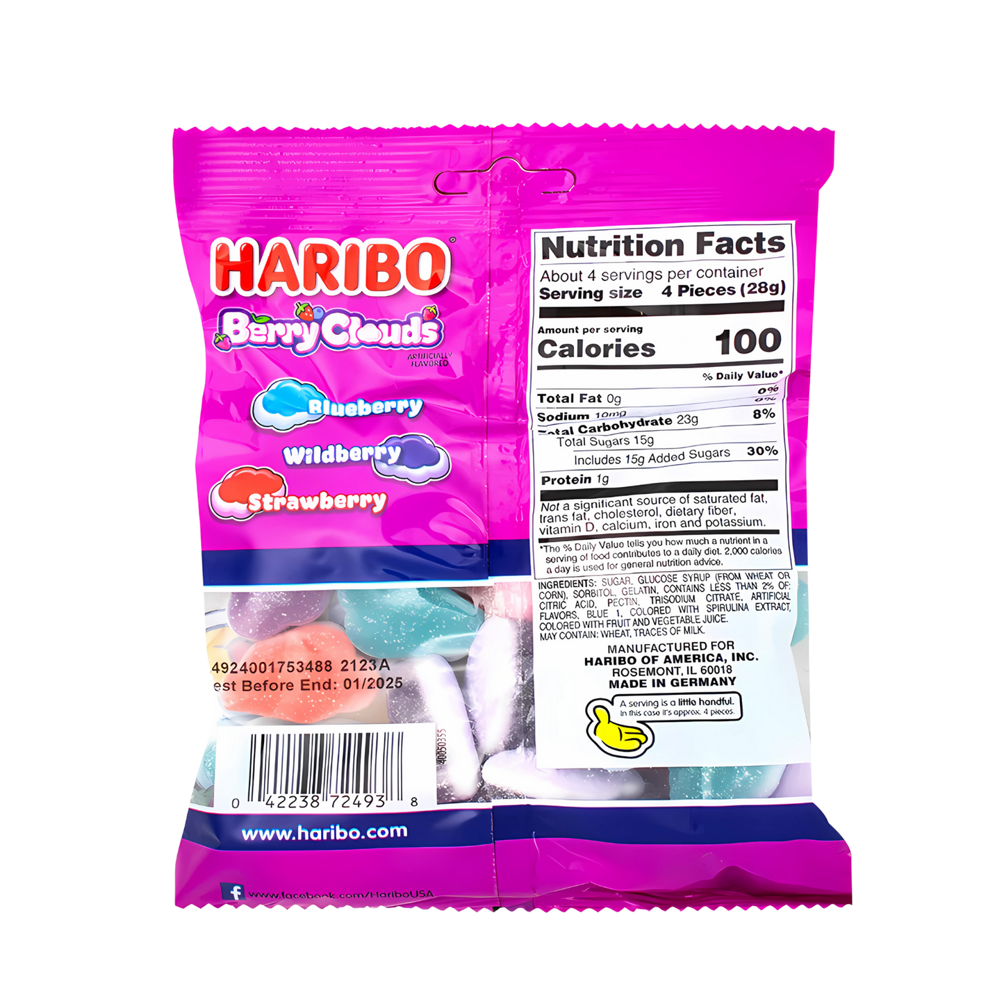 Haribo Berry Clouds 88g
