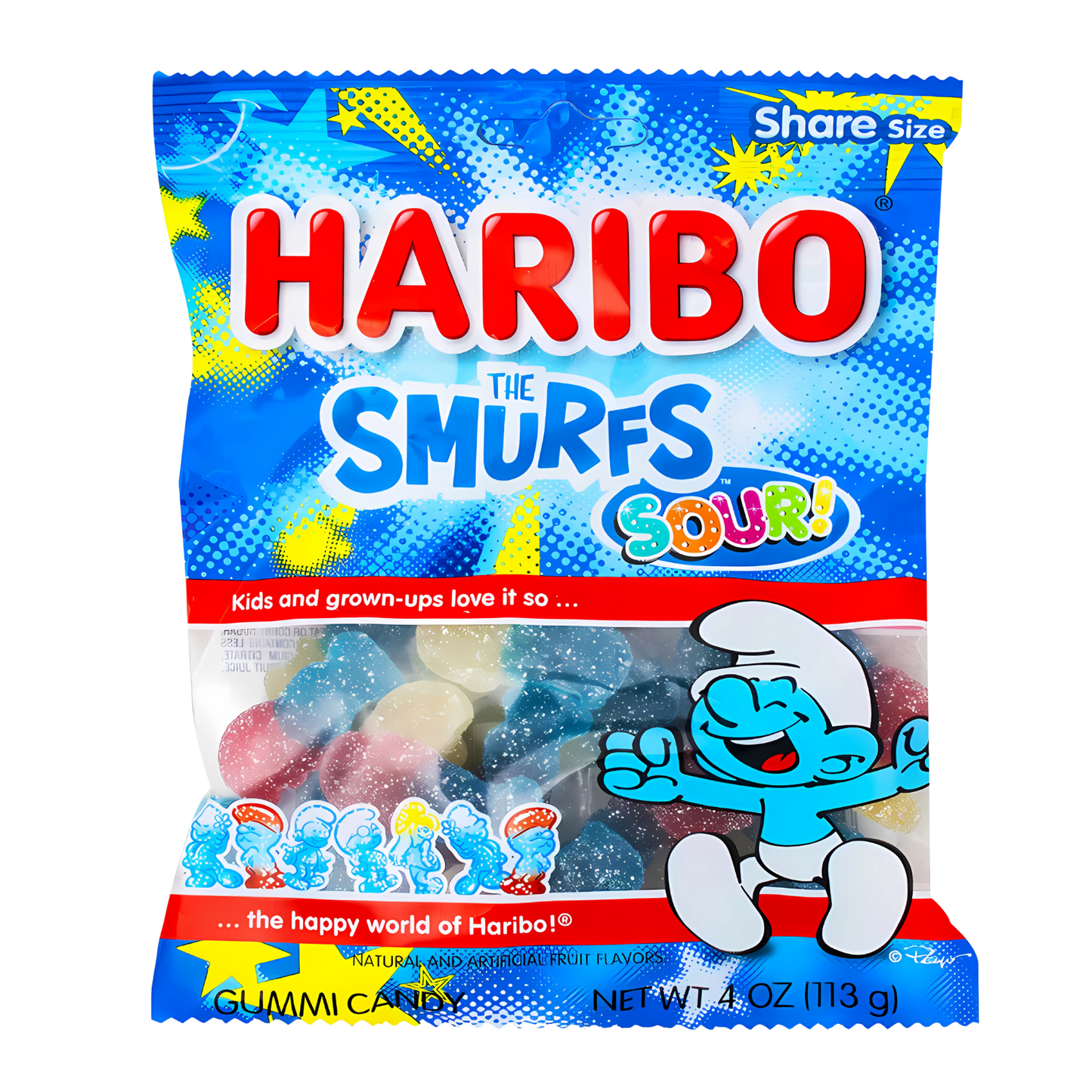 Haribo The Smurfs Sour 113g