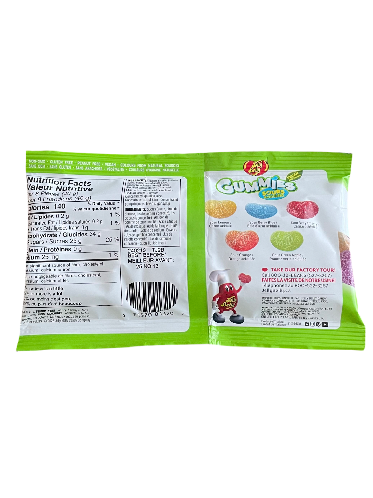 Jelly Belly Gummies Sour 113g