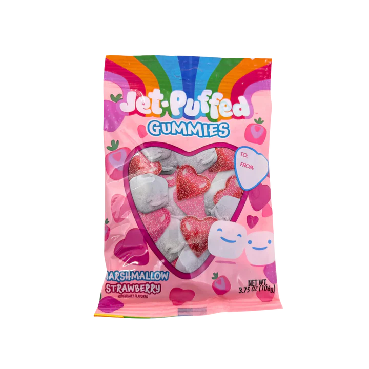 Jet-Puffed Gummies Marshmallow Strawberry 106g