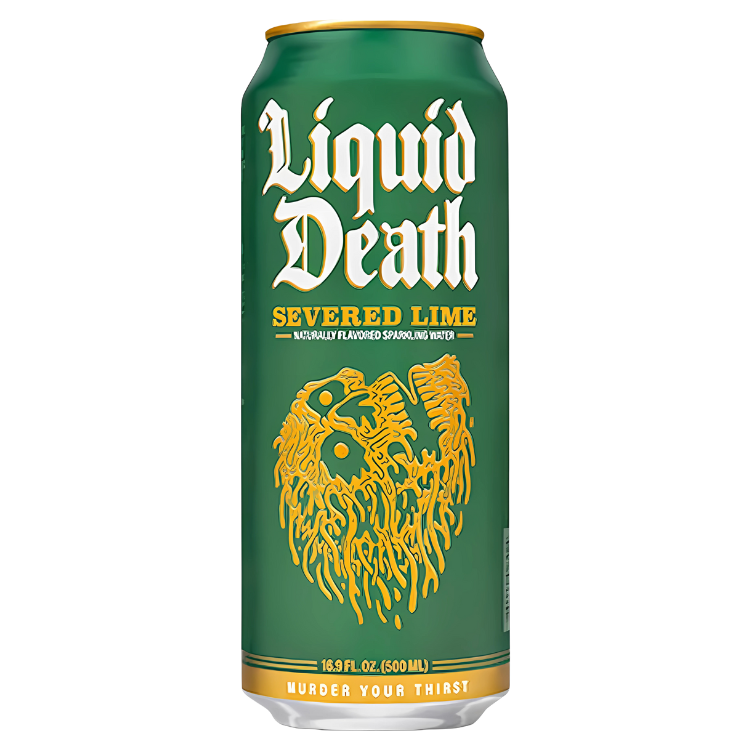 Liquid Death Severed Lime 568mL – Eau pétillante citron & lime