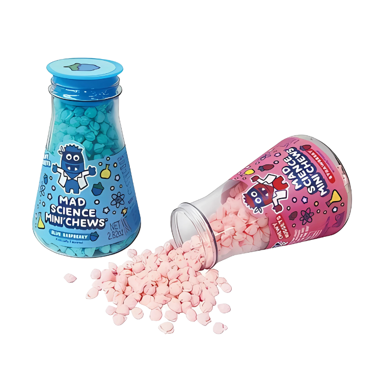 Fruity Mad Science Mini Chews Blue Raspberry 80g