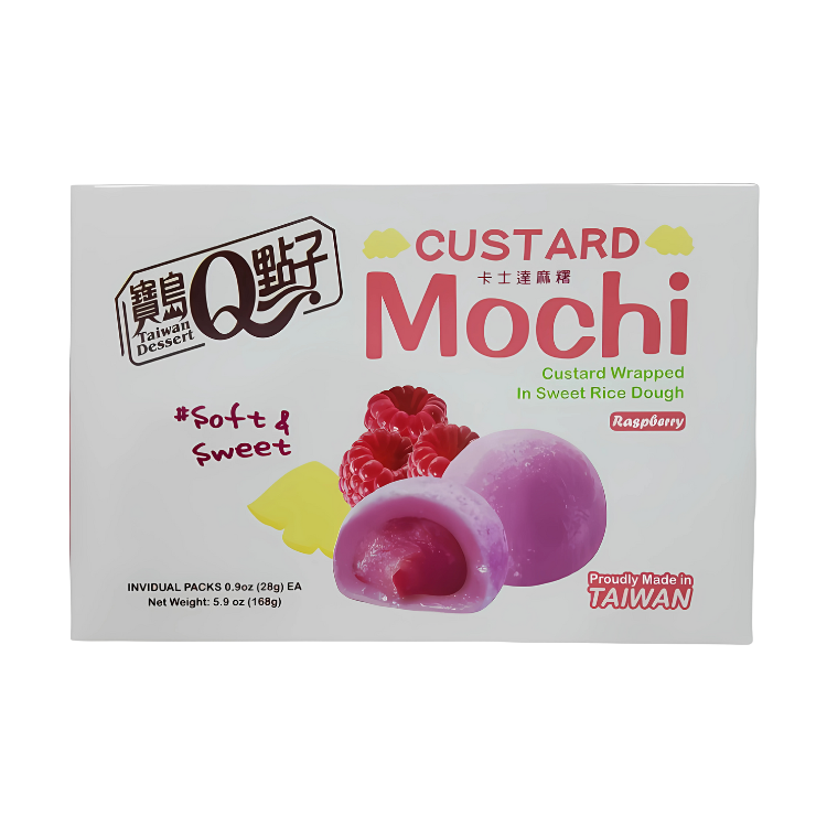 Mochi Custard Raspberry 168g