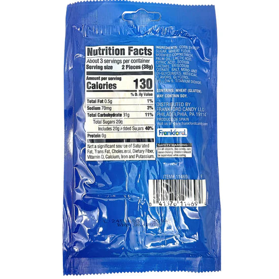 Peelable String Cheese Gummy Candy 113g