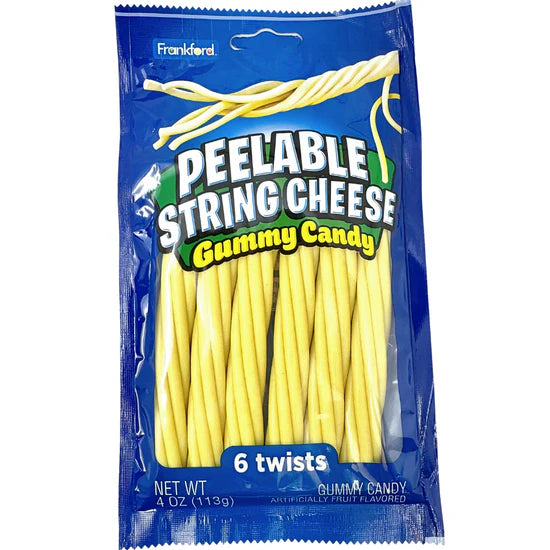 Peelable String Cheese Gummy Candy 113g