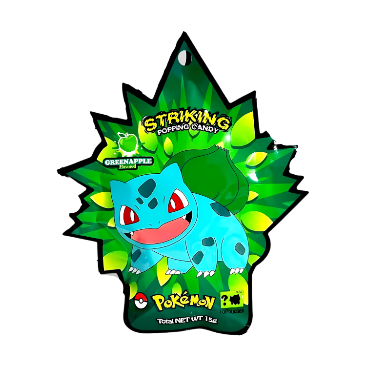 Striking Popping Candy Bulbasaur 15g – Bonbons pétillants inspirés de Bulbasaur