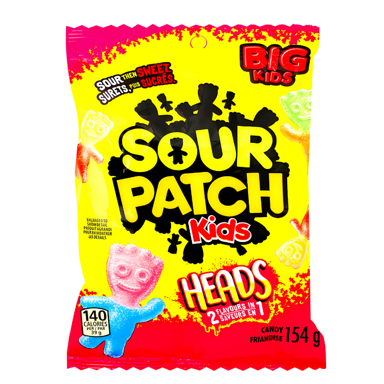 Sour Patch Kids Heads 2 in 1 154g