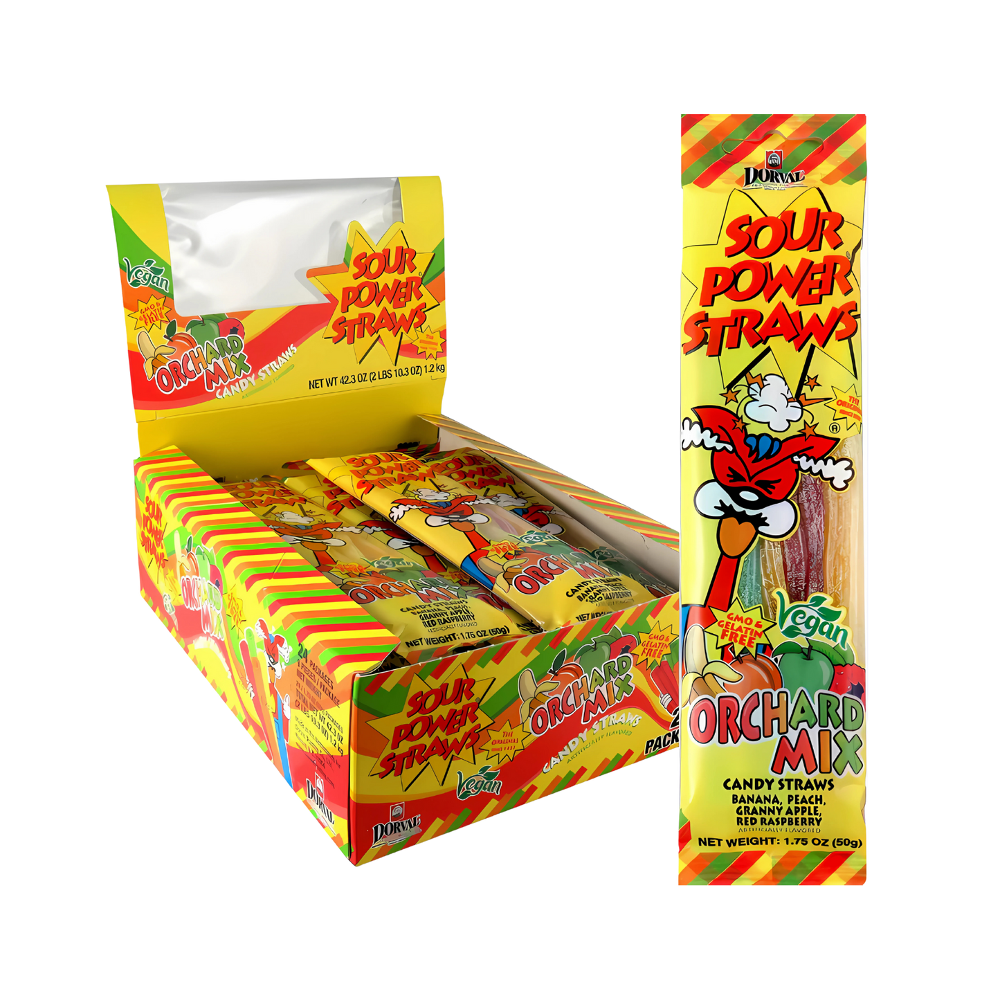 Sour Power Straw Orchard Mix 50g