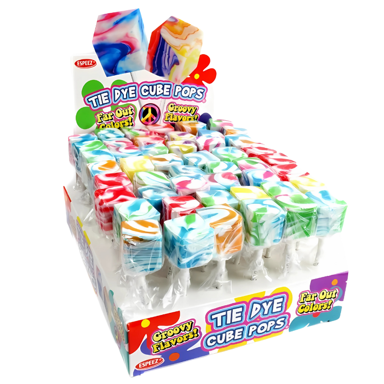Tie Dye Cupe Pops 20g – Sucette tourbillon aux couleurs vibrantes