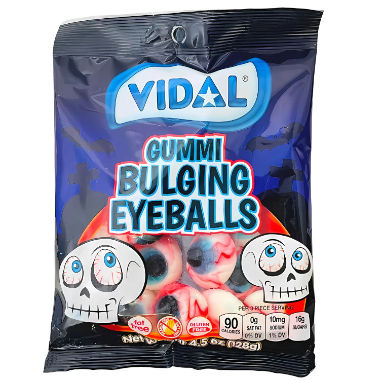 Vidal Gummi Bulging Eyeballs 127g