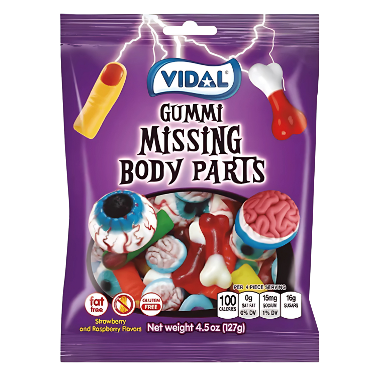 Vidal Gummi Missing Body Parts 127g