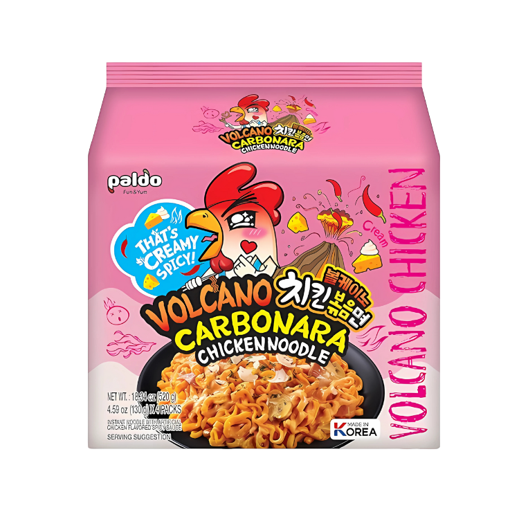 Paldo Volcano Carbonara Chicken Noodle 520g