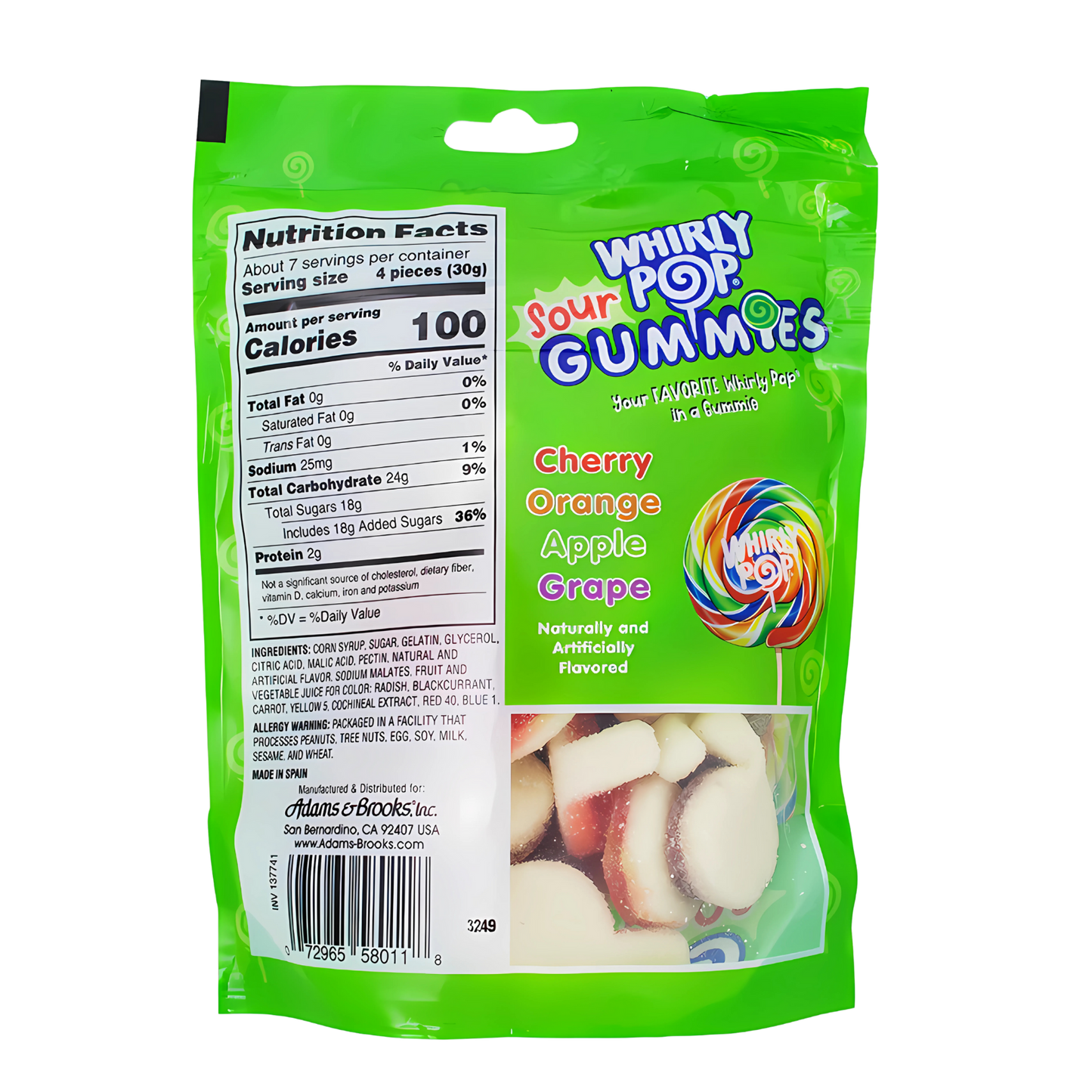 Whirly Pop Sour Gummies 213g