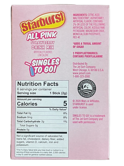 DRINK MIX - STARBUST ALL PINK