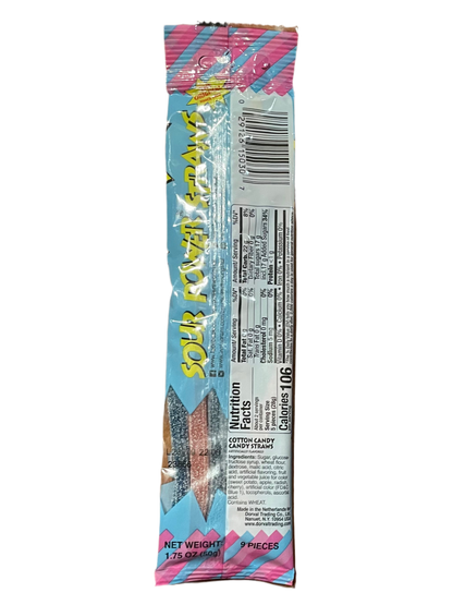 SOUR POWER STRAWS BARBE À PAPA