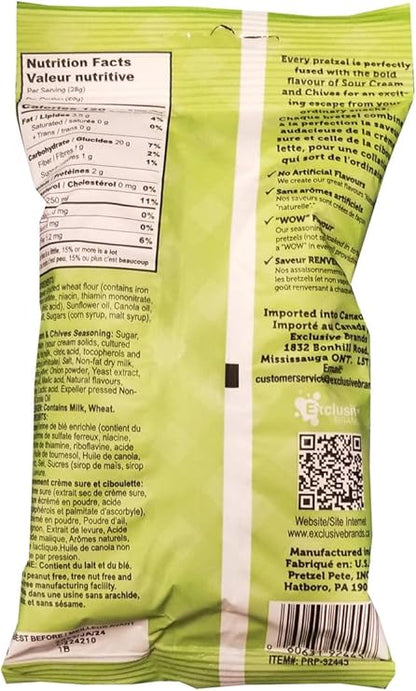 PRETZEL PZAZZ SOUR CREAM & CHIVE 56g
