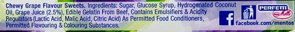 Mentos Incredible Chew Grape 45g