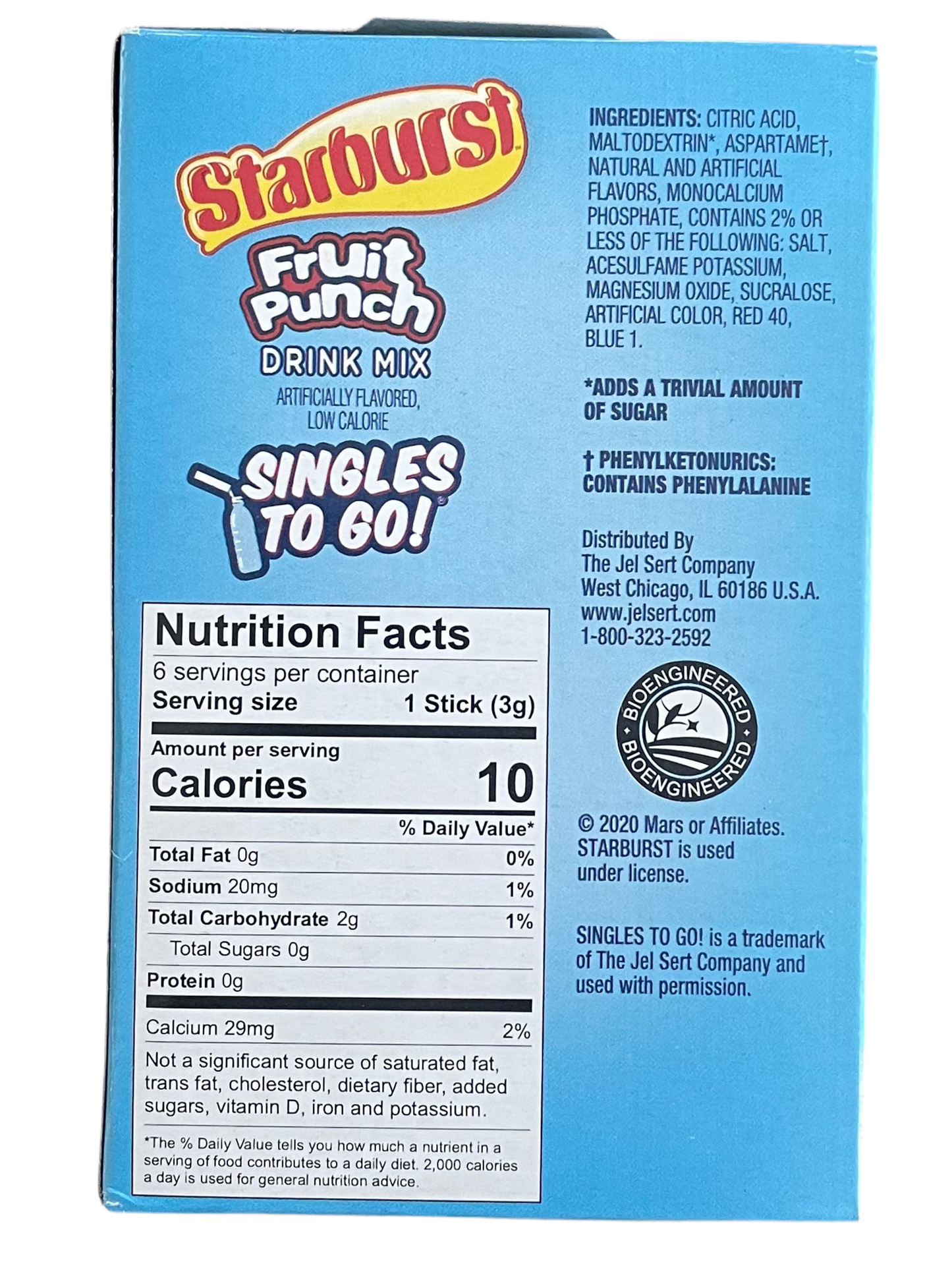 DRINK MIX STARBURST FRUIT PUNCH