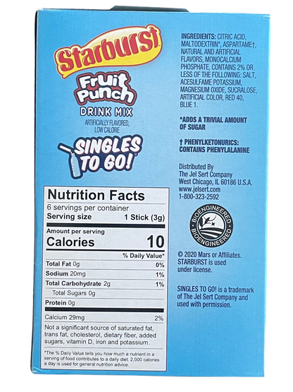 DRINK MIX STARBURST FRUIT PUNCH